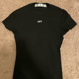 Off-White Black Short Sleeve Tee